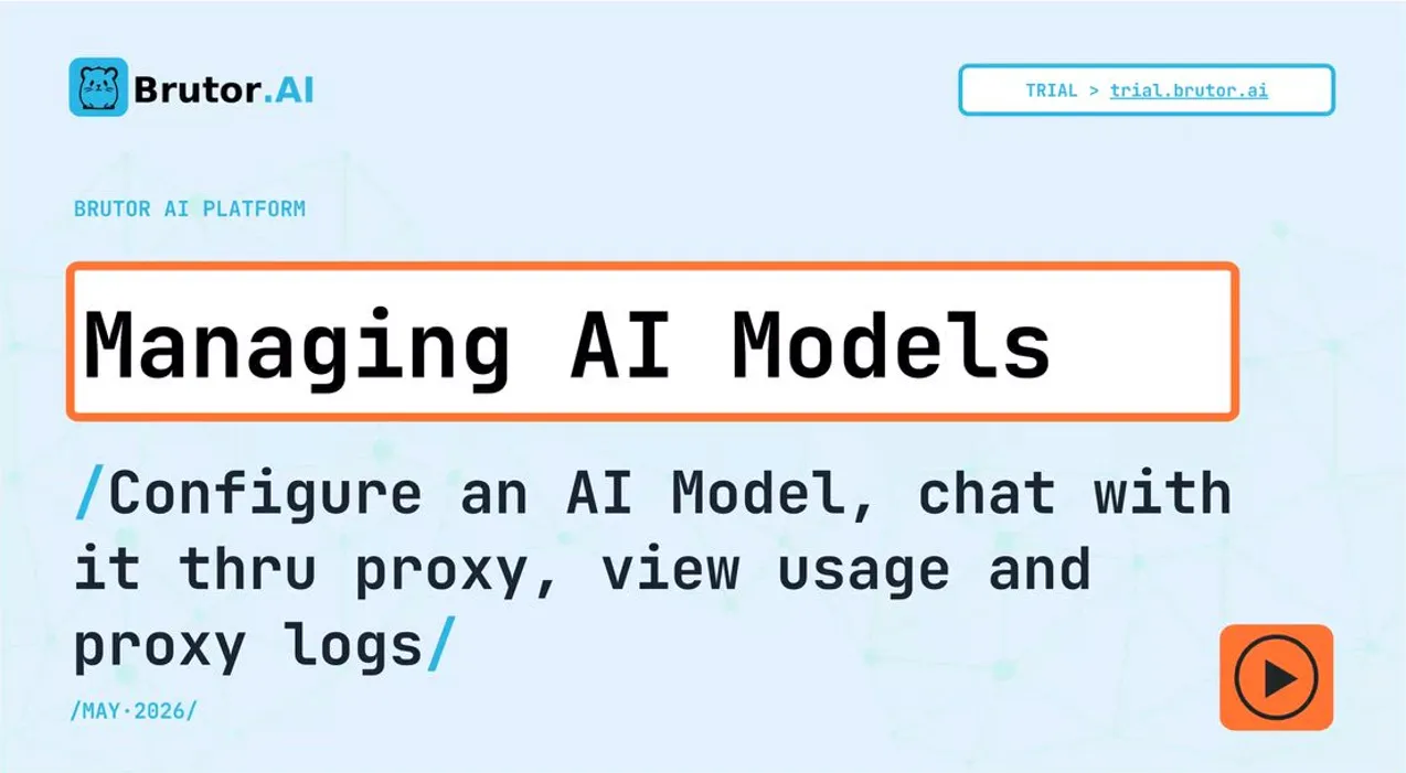 Watch Managing AI Models: connecting providers, adding models from the built-in catalog, setting API keys, tuning defaults and assigning models to resource groups.